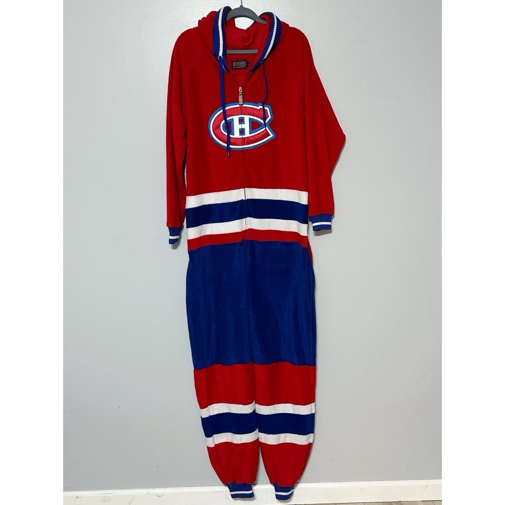 NHL MONTREAL Canadians HOCKEY SOCKEY Men's Size Large One Piece